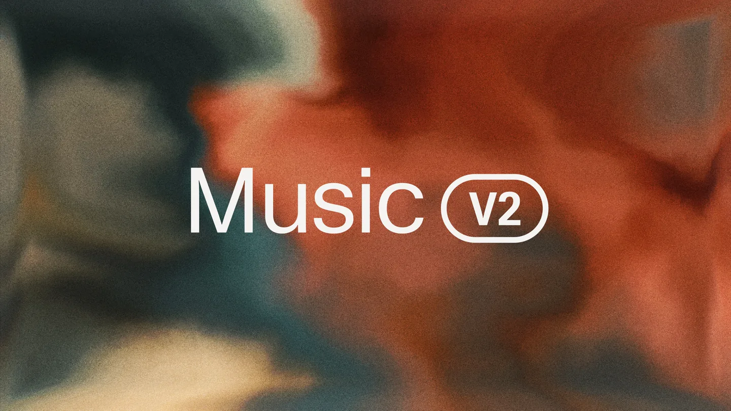 ElevenLabs Music v2 abstract release artwork